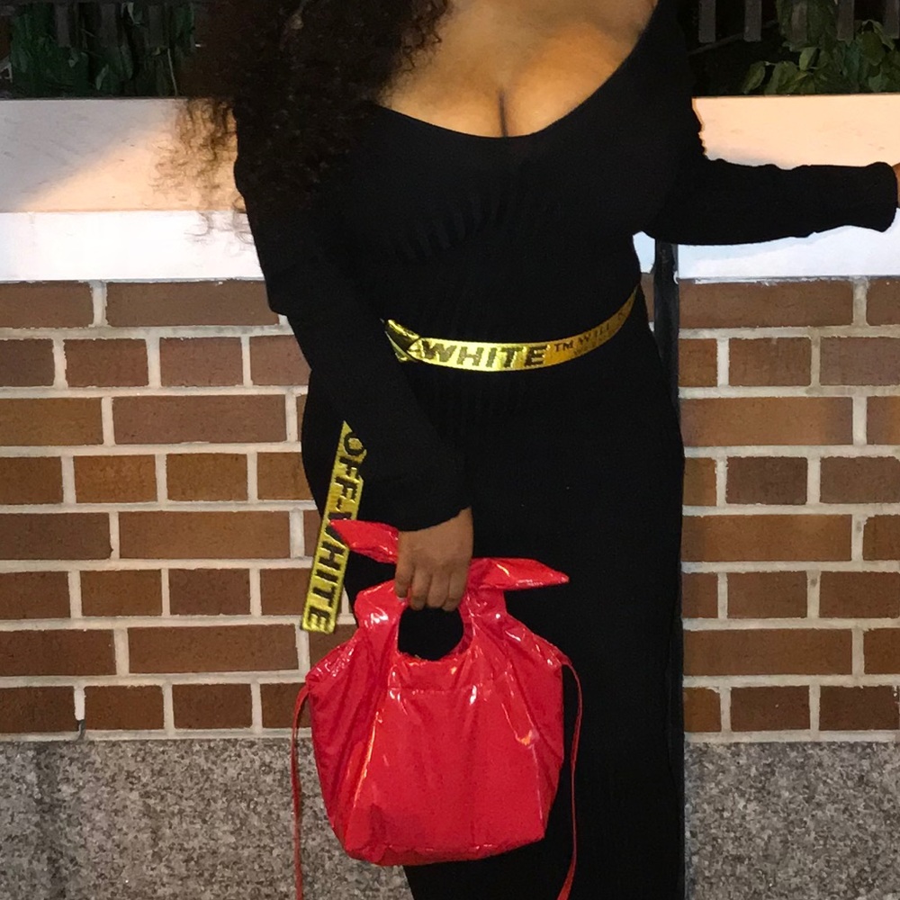 Off Shoulder Knit Dress